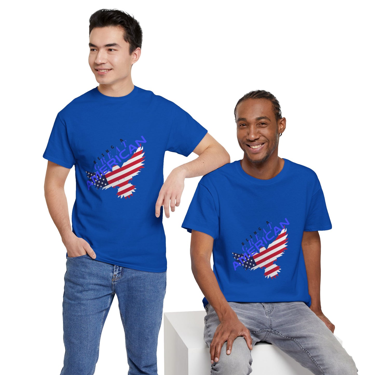 Patriotic American Flag Tee | Unisex Cotton Shirt, American Pride, Casual Summer Wear, Being a Good American Series