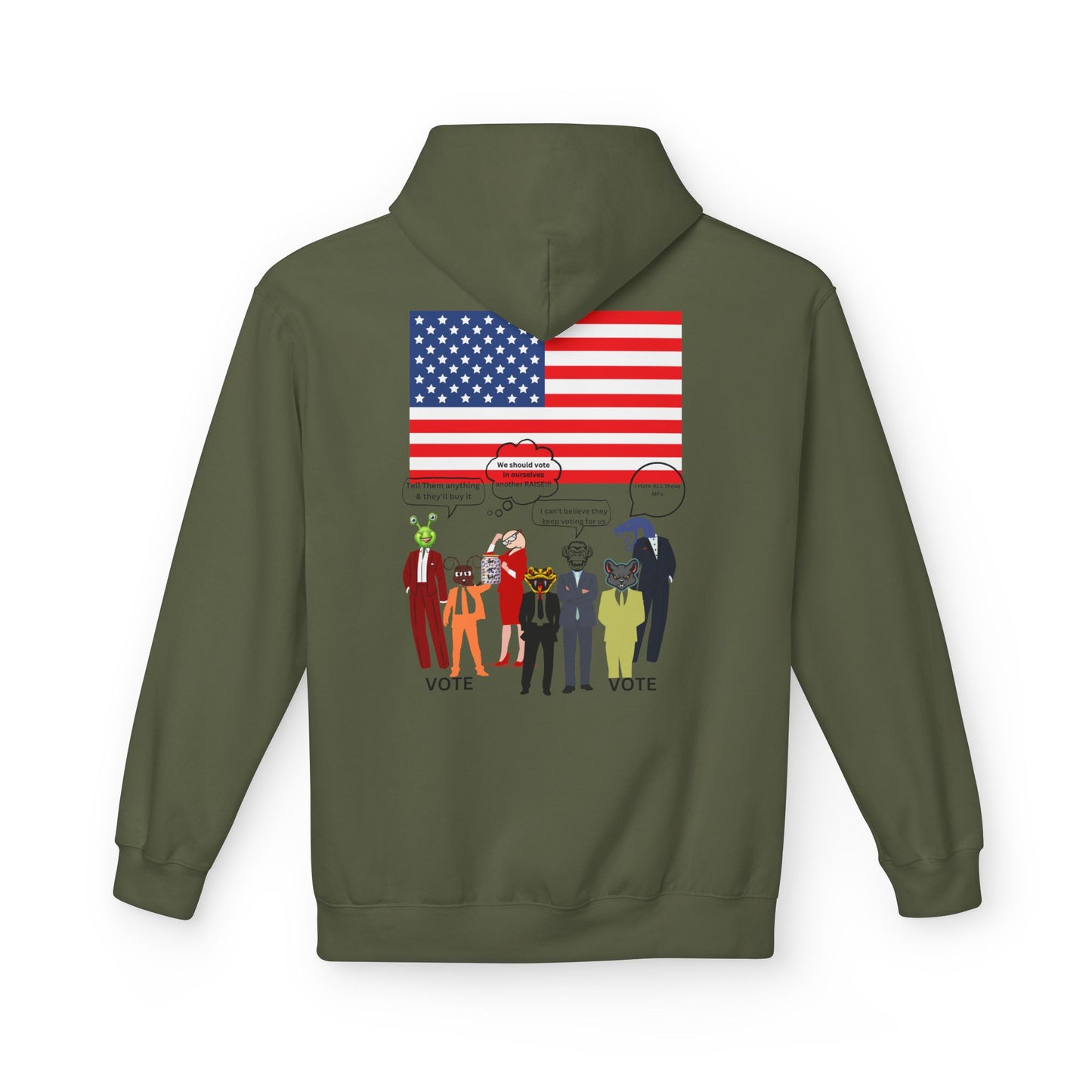 USA University 250 Yrs Hoodie — Patriotic Political Statement Graphic