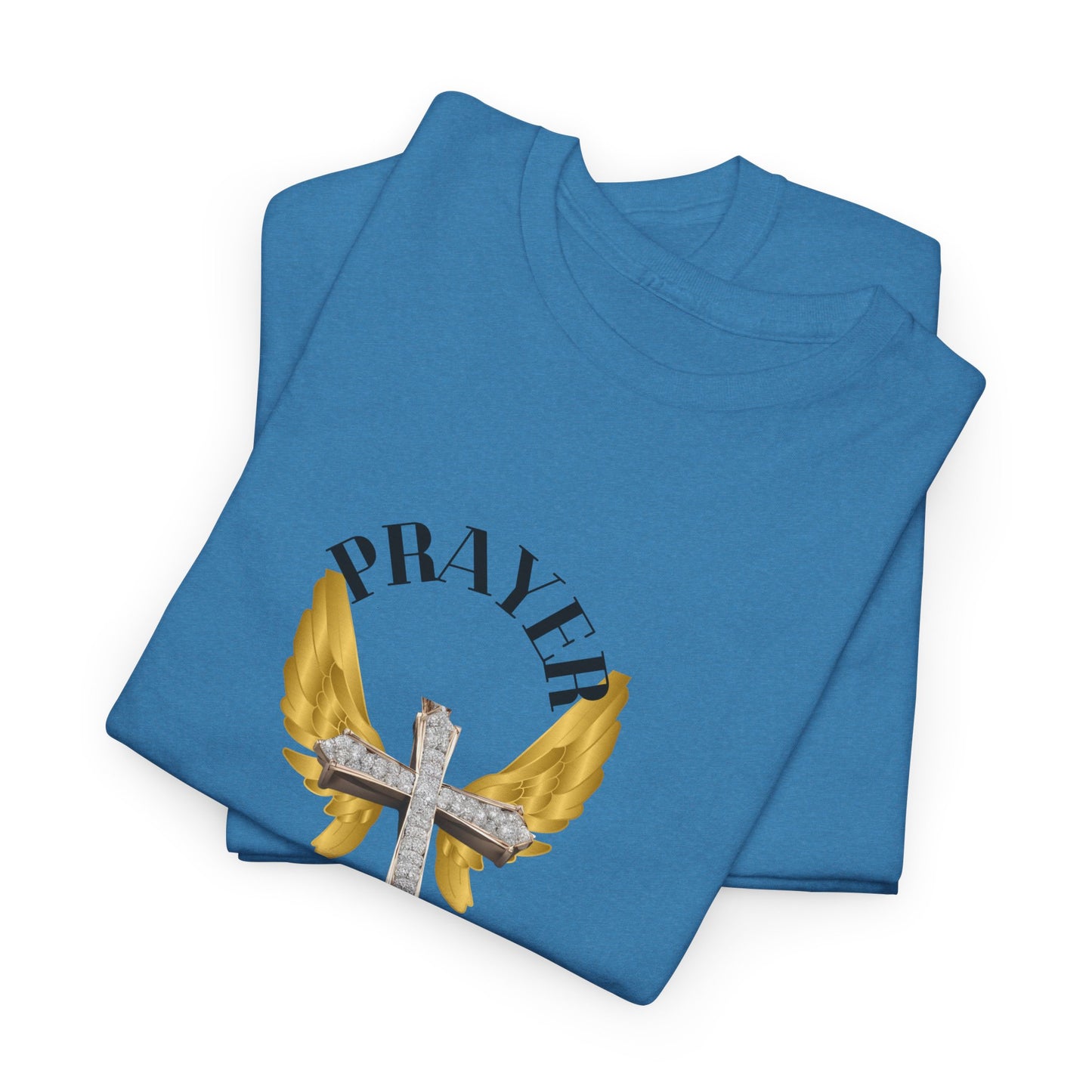 Holy: "Prayer Warrior" - Unisex Heavy Cotton Tee - Motivational T-Shirt (Adults)