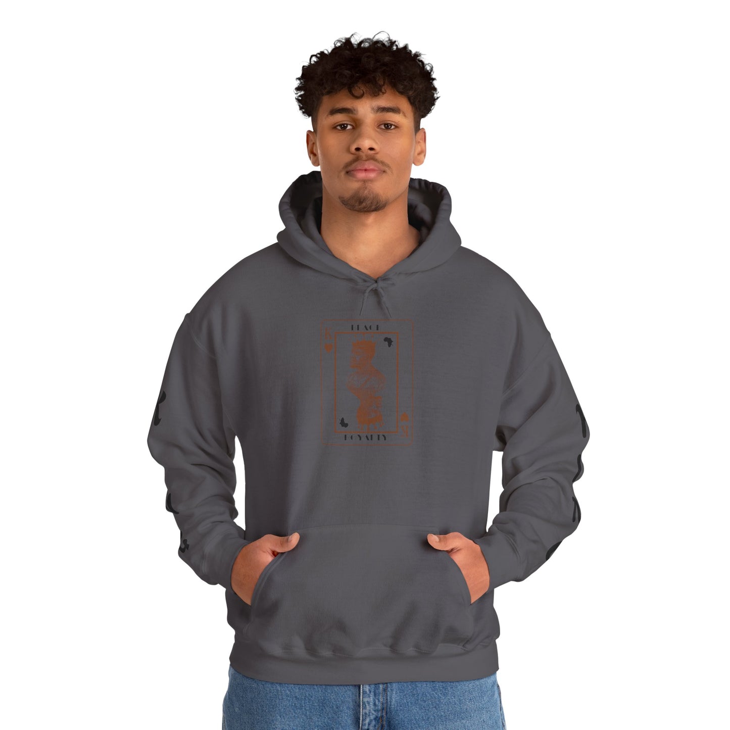 King of Hearts Hoodie — Classical Sculpture Playing Card Sweatshirt