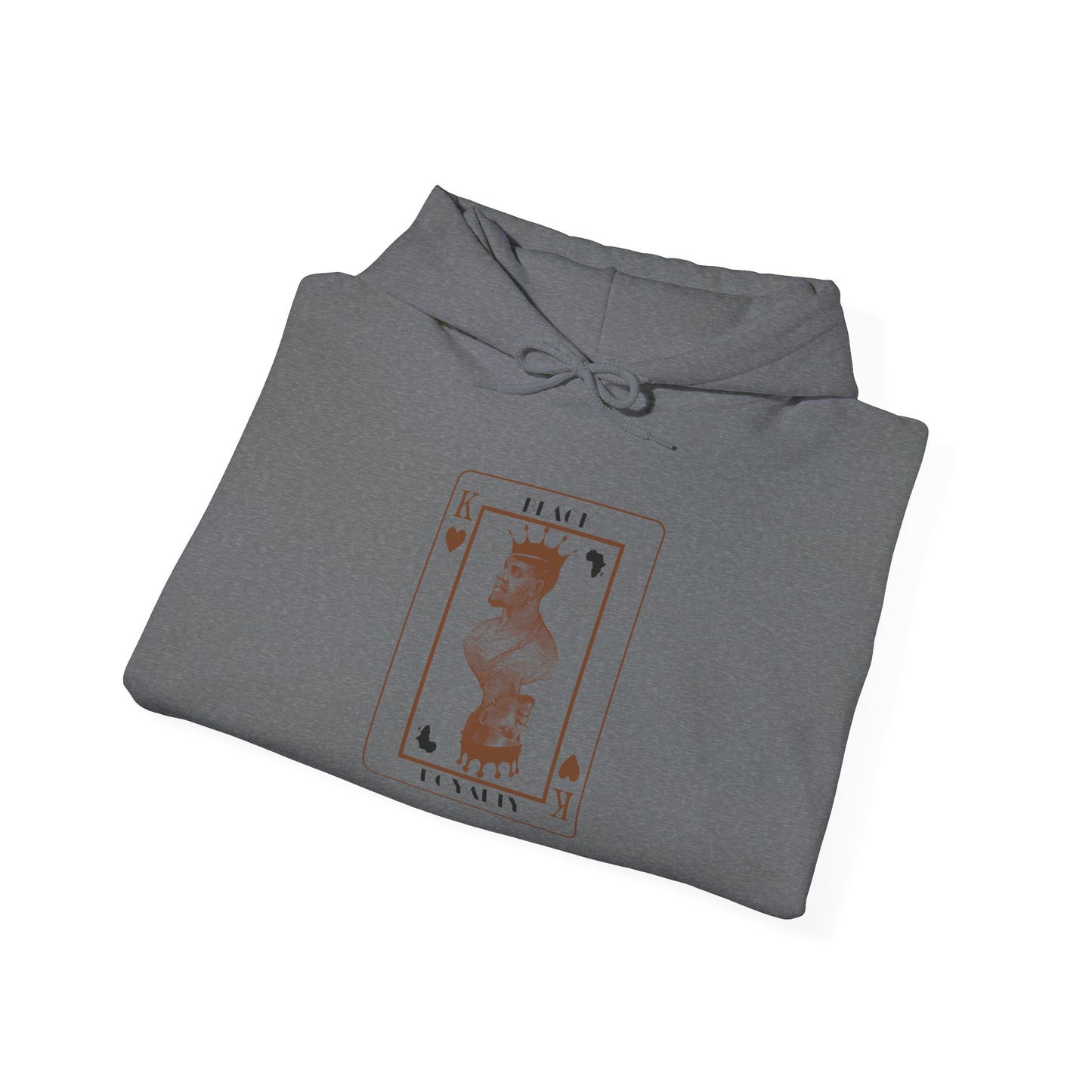 King of Hearts Hoodie — Classical Sculpture Playing Card Sweatshirt