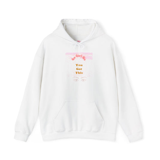 Go Girl University Hoodie — 'You Got This' Motivational Pink Graphic Hoodie