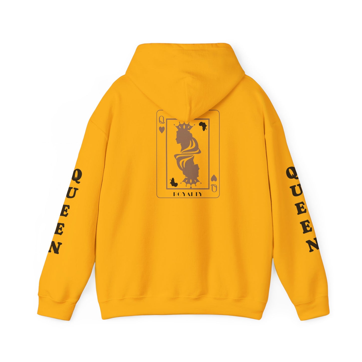 Queen of Hearts Card Hoodie — Graphic Playing Card Sweatshirt