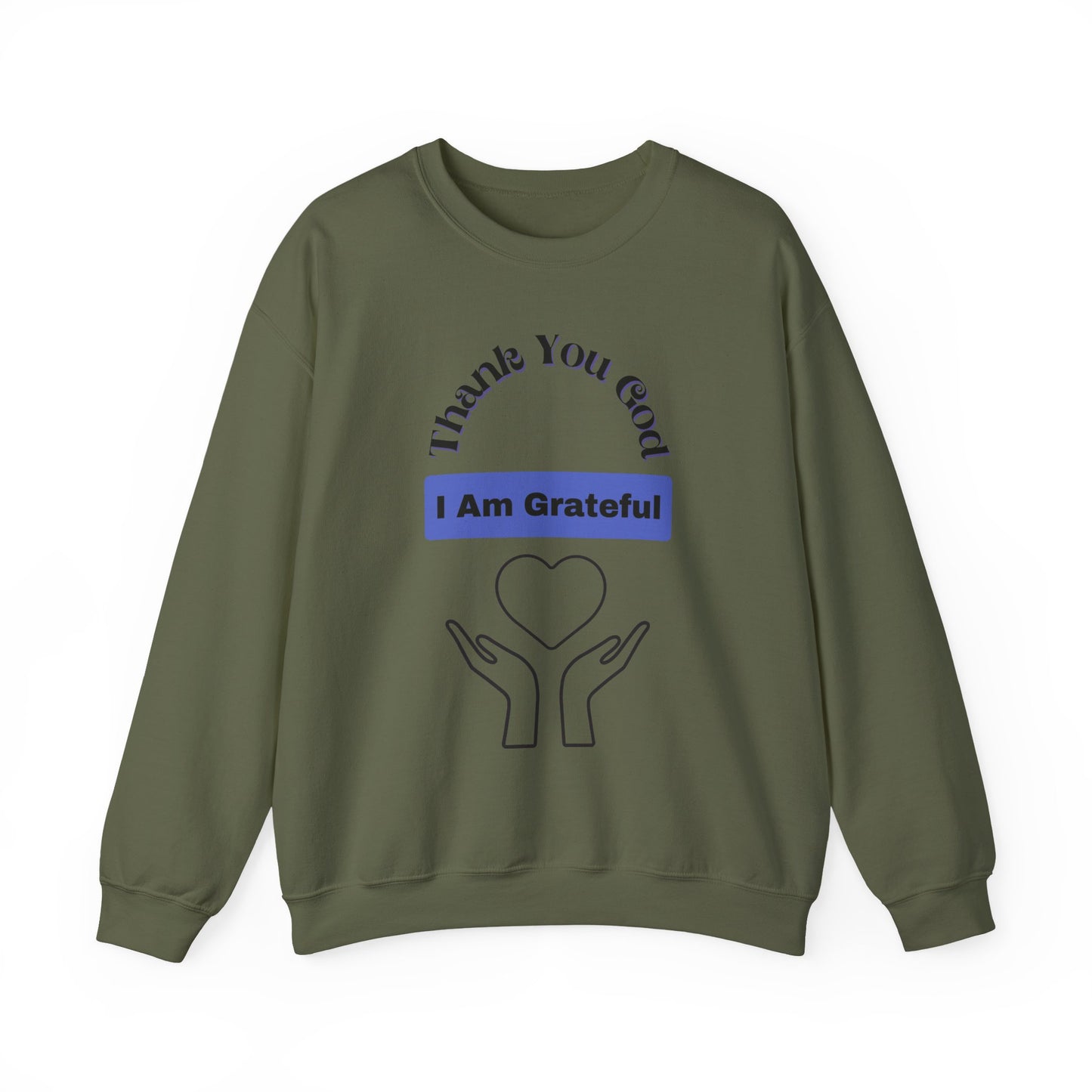 "I Am Grateful" - Crewneck Sweatshirt - Unisex Heavy Blend™