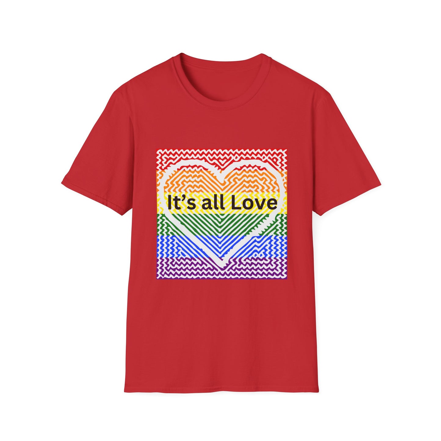 It's All Love Rainbow Heart T-Shirt