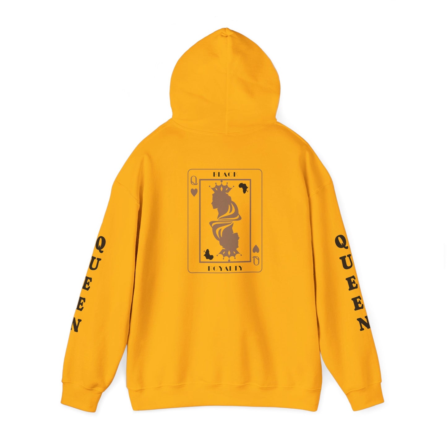 Queen of Hearts Card Hoodie — Graphic Playing Card Sweatshirt