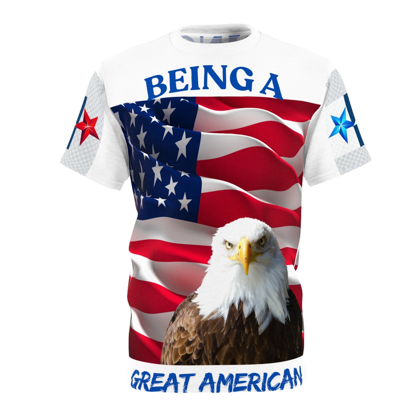 Patriotic Eagle Tee, American Pride T-Shirt, Independence Day Shirt, Great American Tee, Unisex Flag Tee,