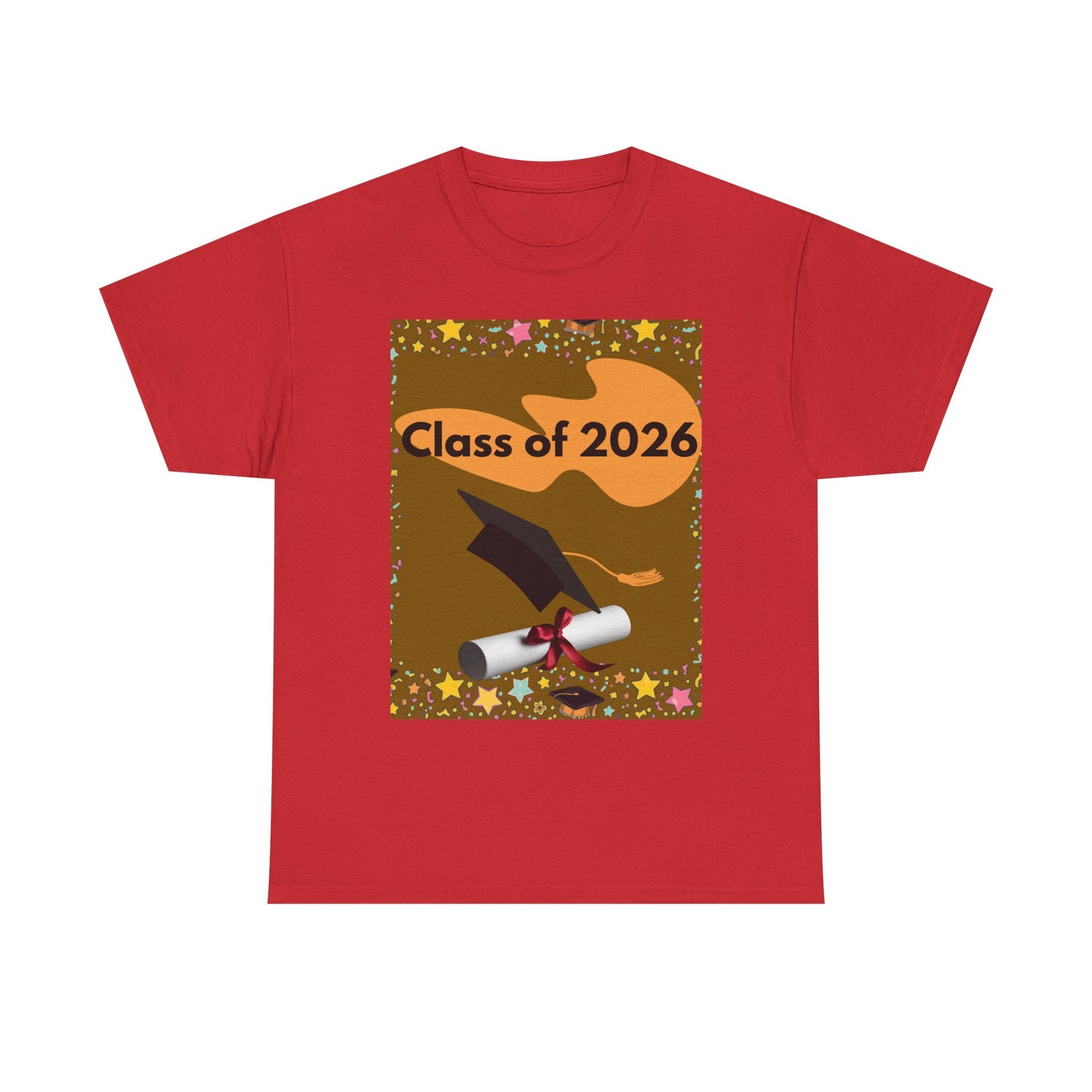"Class of 2026" Graphic T-Shirt — Scroll, Graduation Cap, Class of 2026