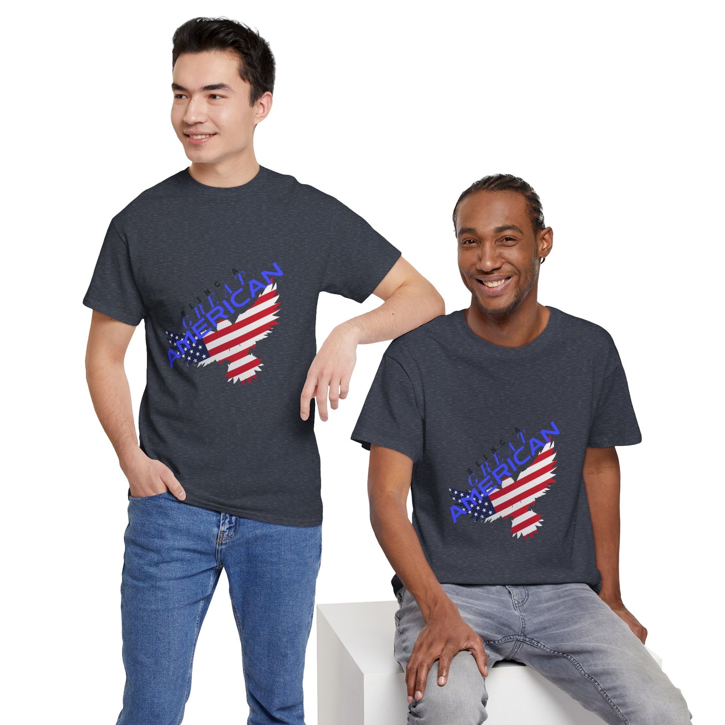 Patriotic American Flag Tee | Unisex Cotton Shirt, American Pride, Casual Summer Wear, Being a Good American Series