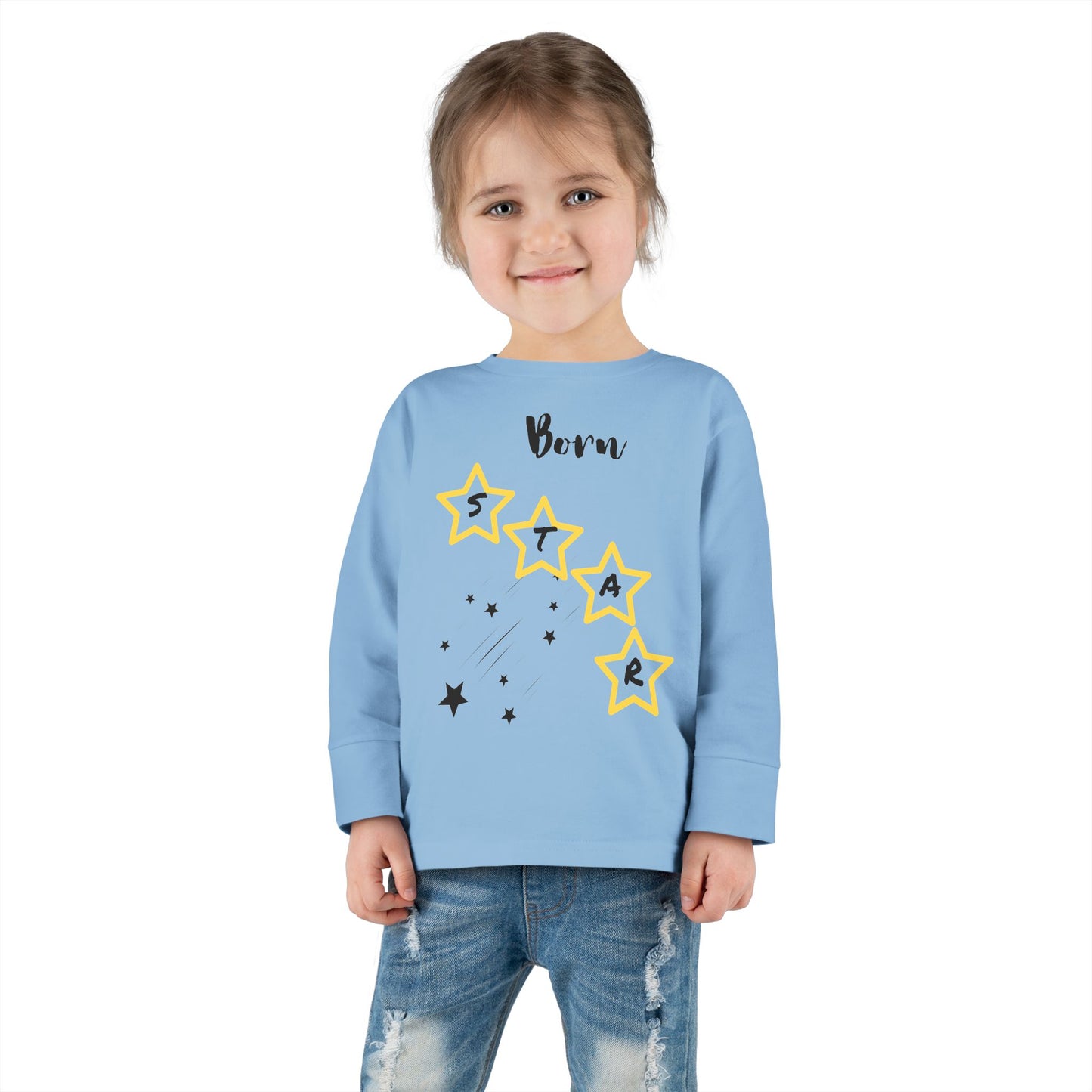Toddler Long Sleeve Tee - Born Star Graphic Shirt