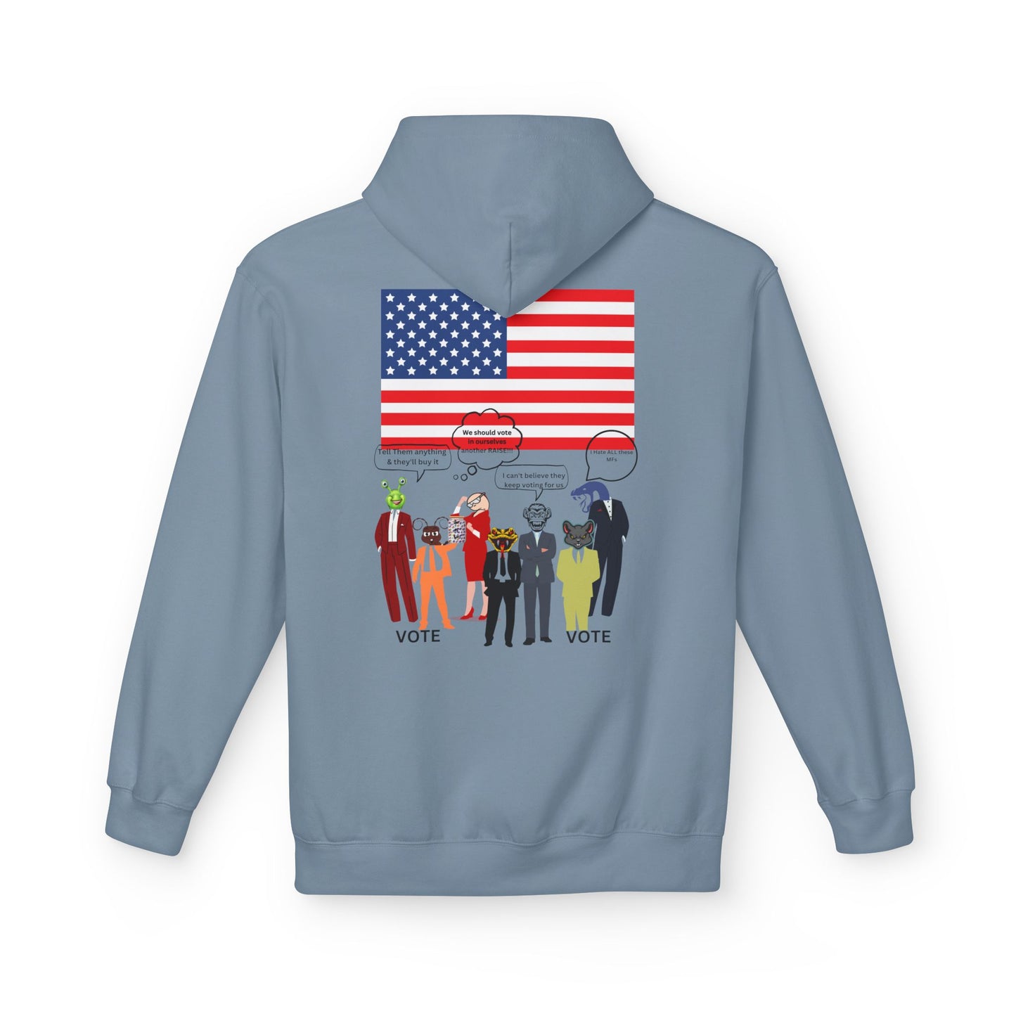 USA University 250 Yrs Hoodie — Patriotic Political Statement Graphic