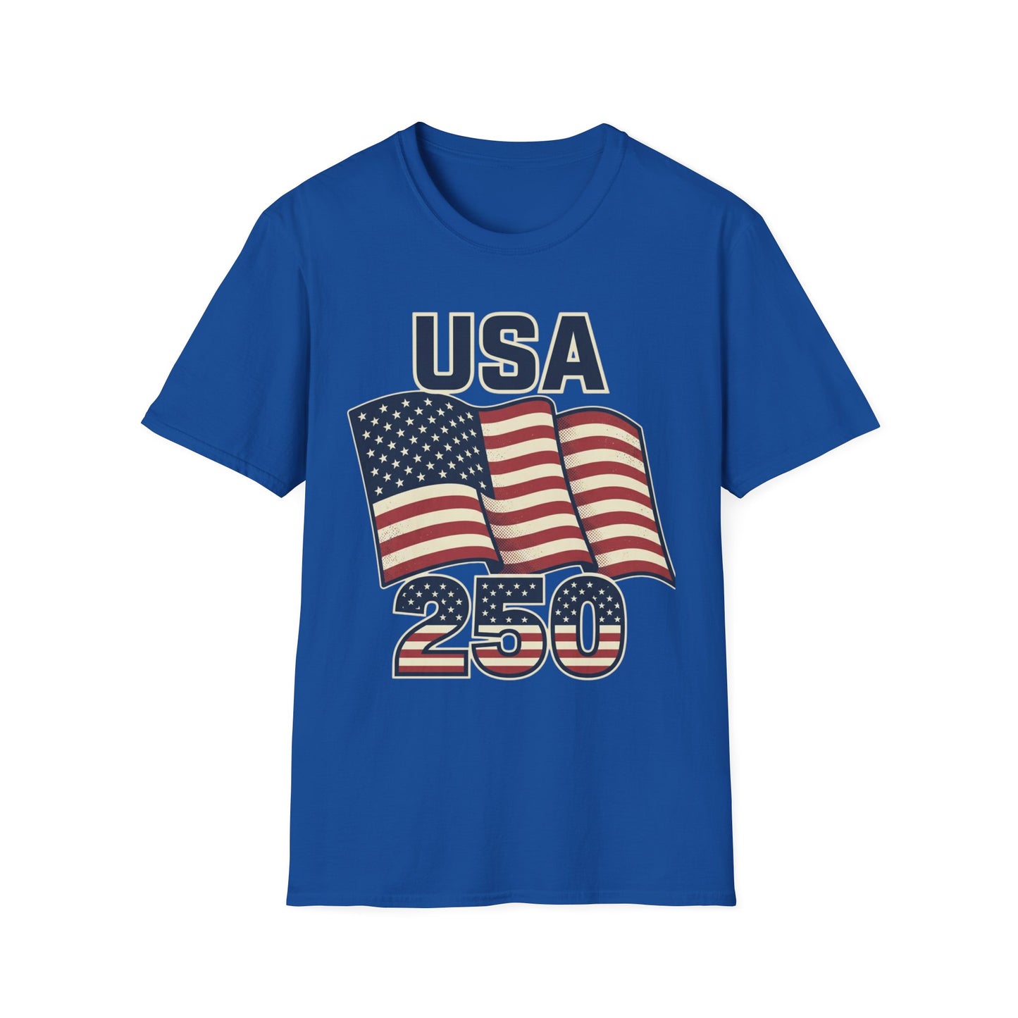 USA Flag T-Shirt — Patriotic 'USA 250' Graphic Tee