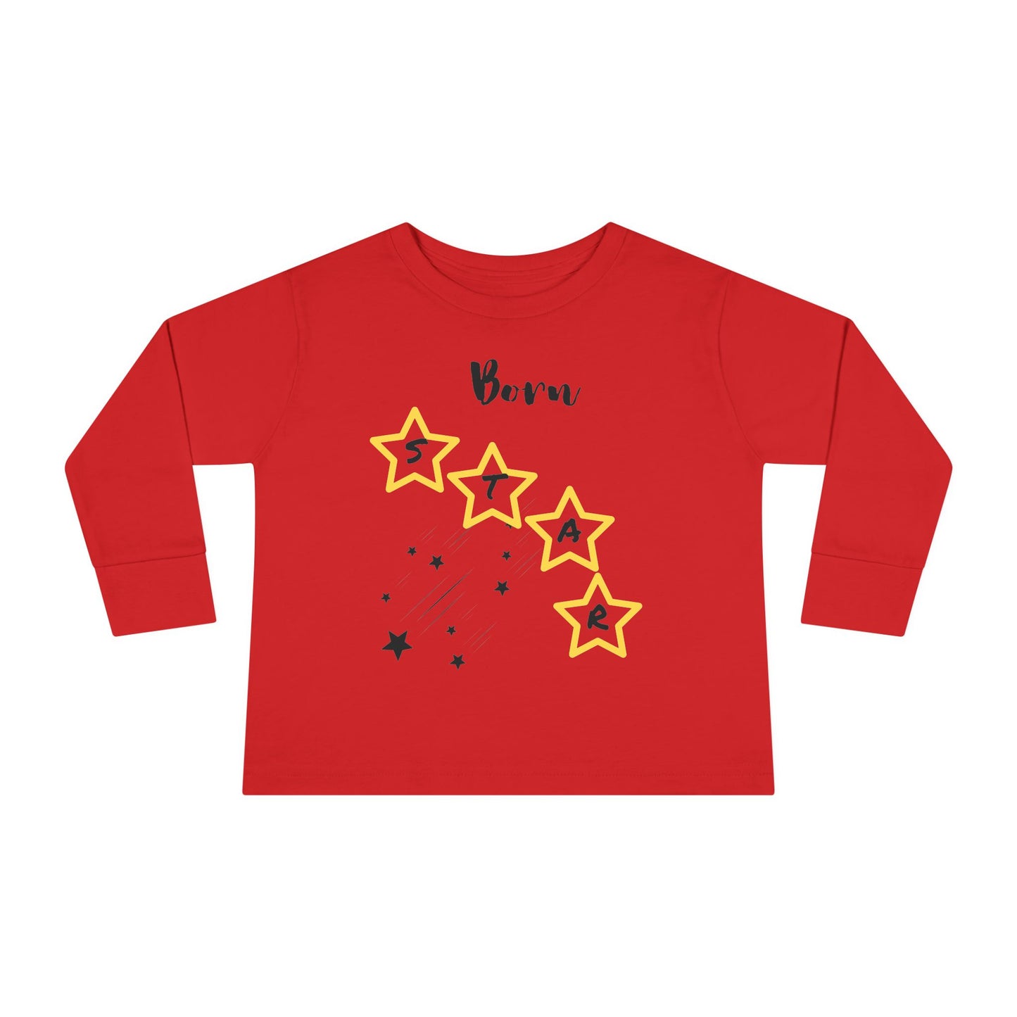 Toddler Long Sleeve Tee - Born Star Graphic Shirt