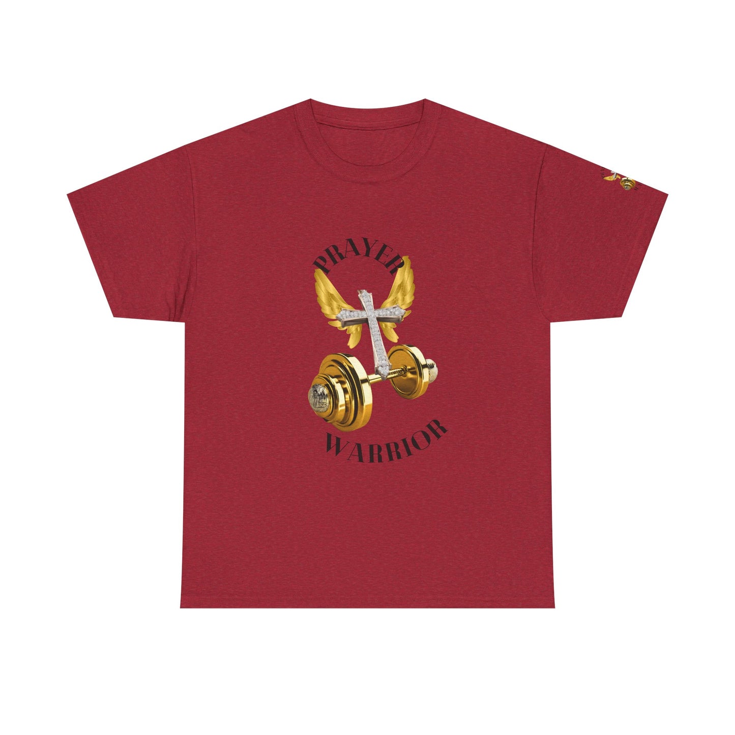 Holy: "Prayer Warrior" - Unisex Heavy Cotton Tee - Motivational T-Shirt (Adults)