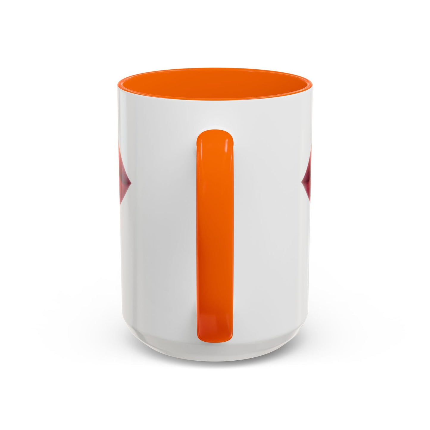Candy Cane Kiss Accent Coffee Mug — "Sweet" Holiday Hot Cocoa Cup