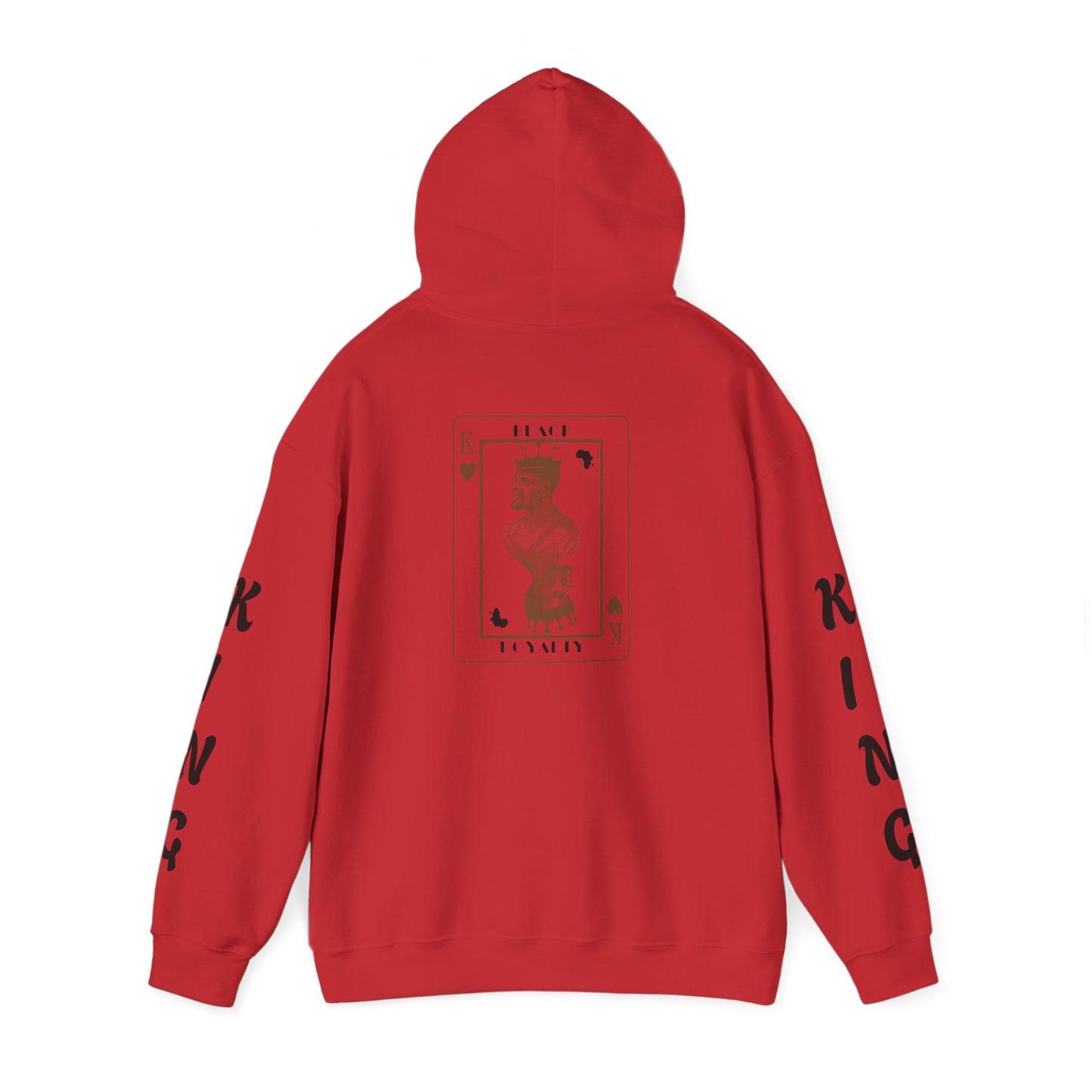 King of Hearts Hoodie — Classical Sculpture Playing Card Sweatshirt