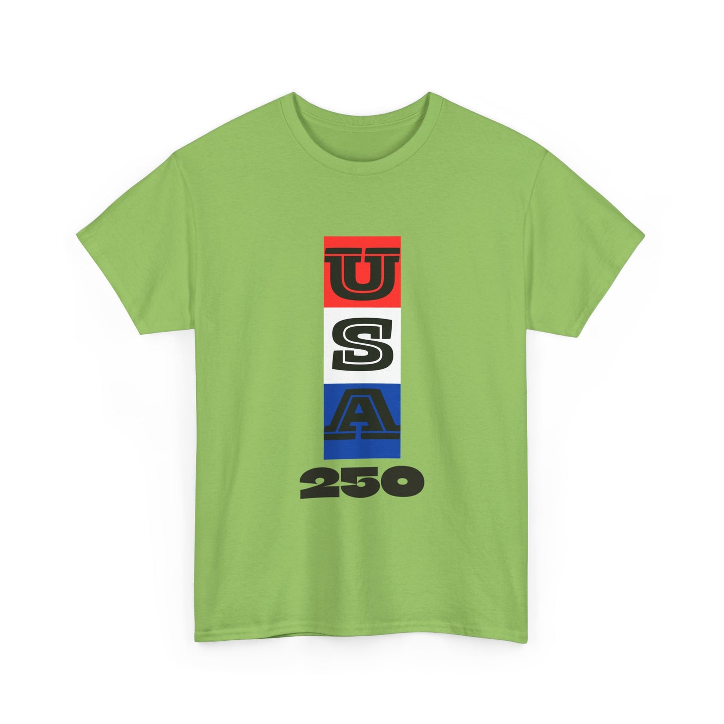 Patriotic USA Unisex Heavy Cotton Tee | USA 250