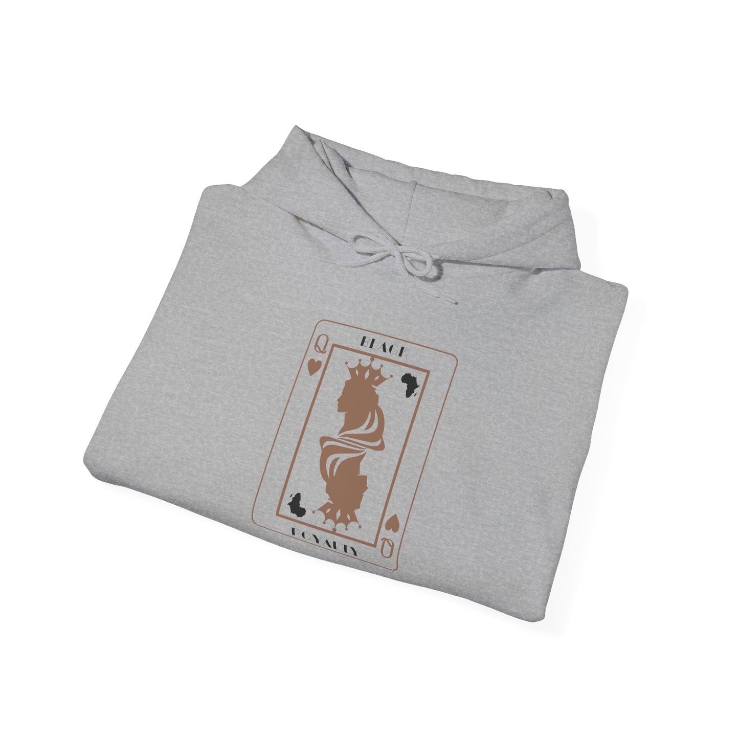 Queen of Hearts Card Hoodie — Graphic Playing Card Sweatshirt