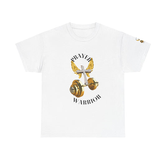 Holy: "Prayer Warrior" - Unisex Heavy Cotton Tee - Motivational T-Shirt (Adults)