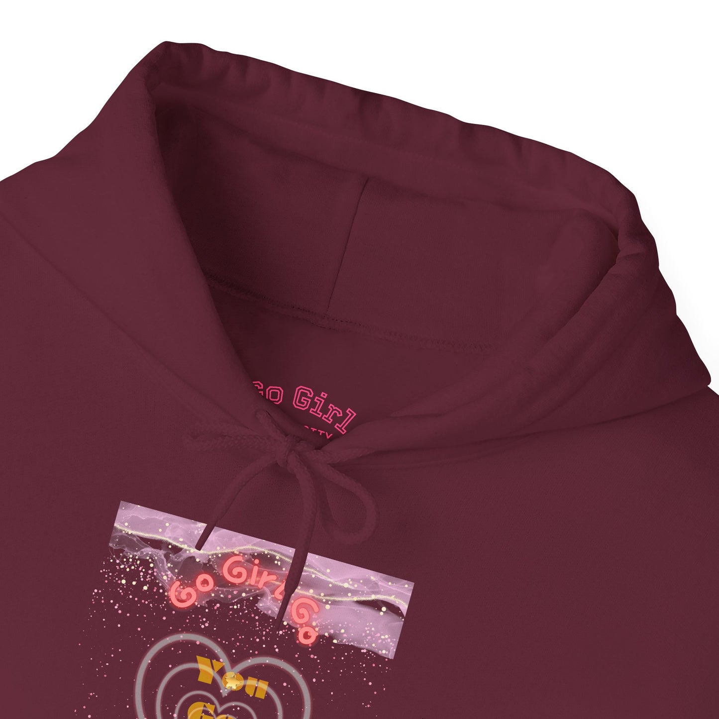 Go Girl University Hoodie — 'You Got This' Motivational Pink Graphic Hoodie