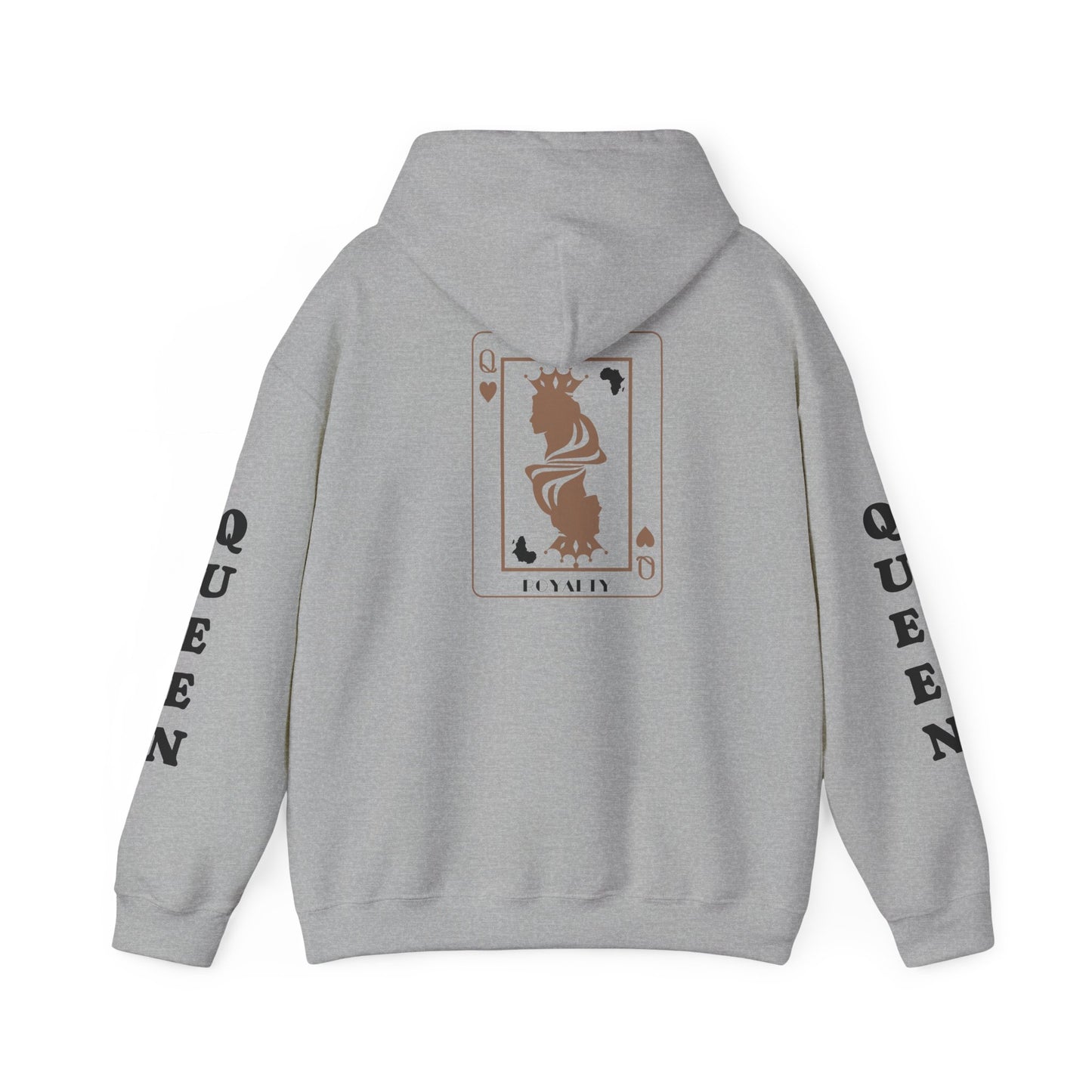Queen of Hearts Card Hoodie — Graphic Playing Card Sweatshirt