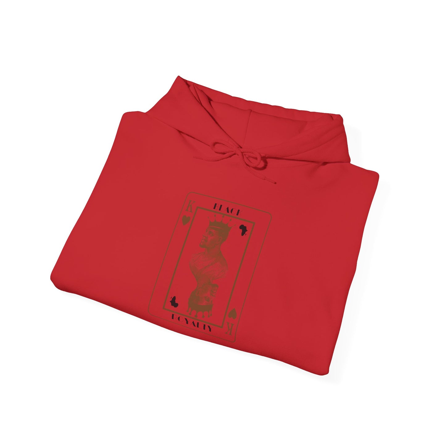 King of Hearts Hoodie — Classical Sculpture Playing Card Sweatshirt
