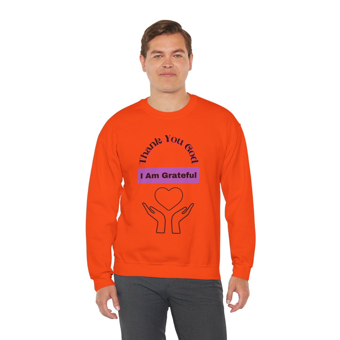"I Am Grateful" - Crewneck Sweatshirt - Unisex Heavy Blend™