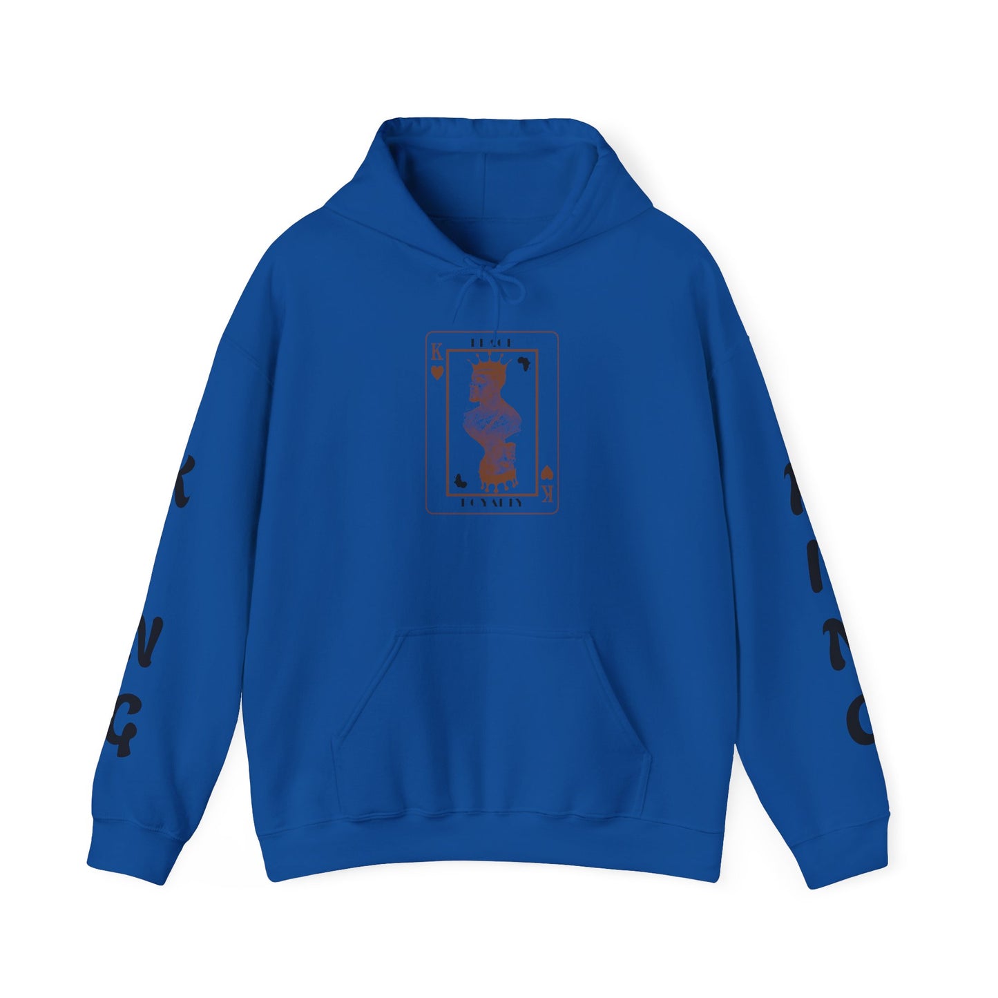 King of Hearts Hoodie — Classical Sculpture Playing Card Sweatshirt