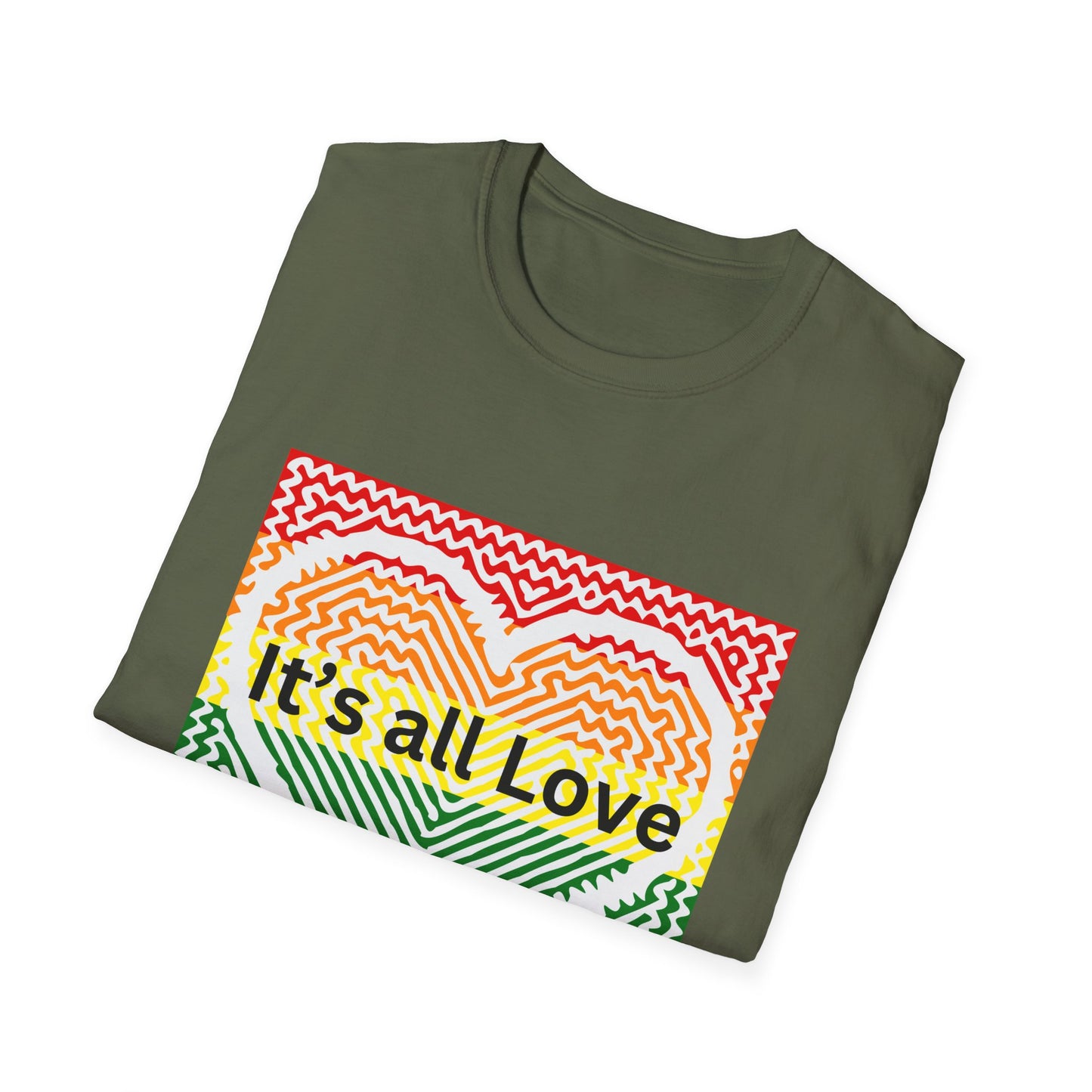 It's All Love Rainbow Heart T-Shirt