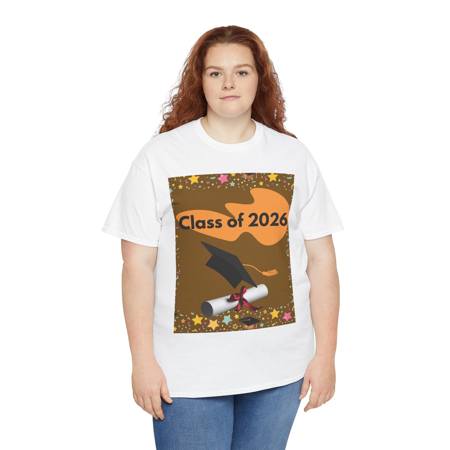 "Class of 2026" Graphic T-Shirt — Scroll, Graduation Cap, Class of 2026