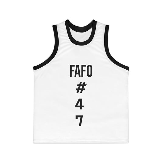 Unisex Basketball Jersey with FAFO #47 Design - Perfect for Sports and Casual Wear