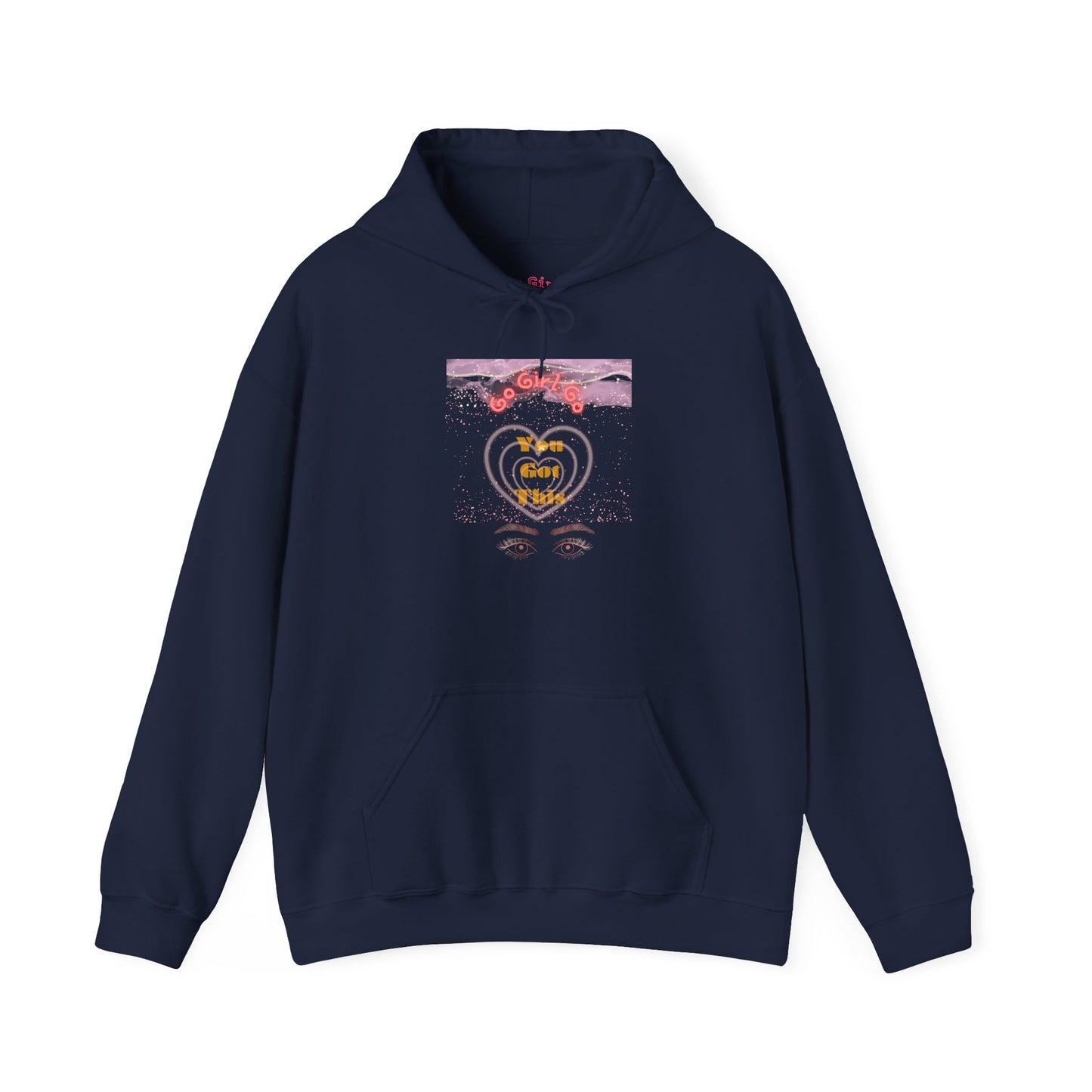 Go Girl University Hoodie — 'You Got This' Motivational Pink Graphic Hoodie