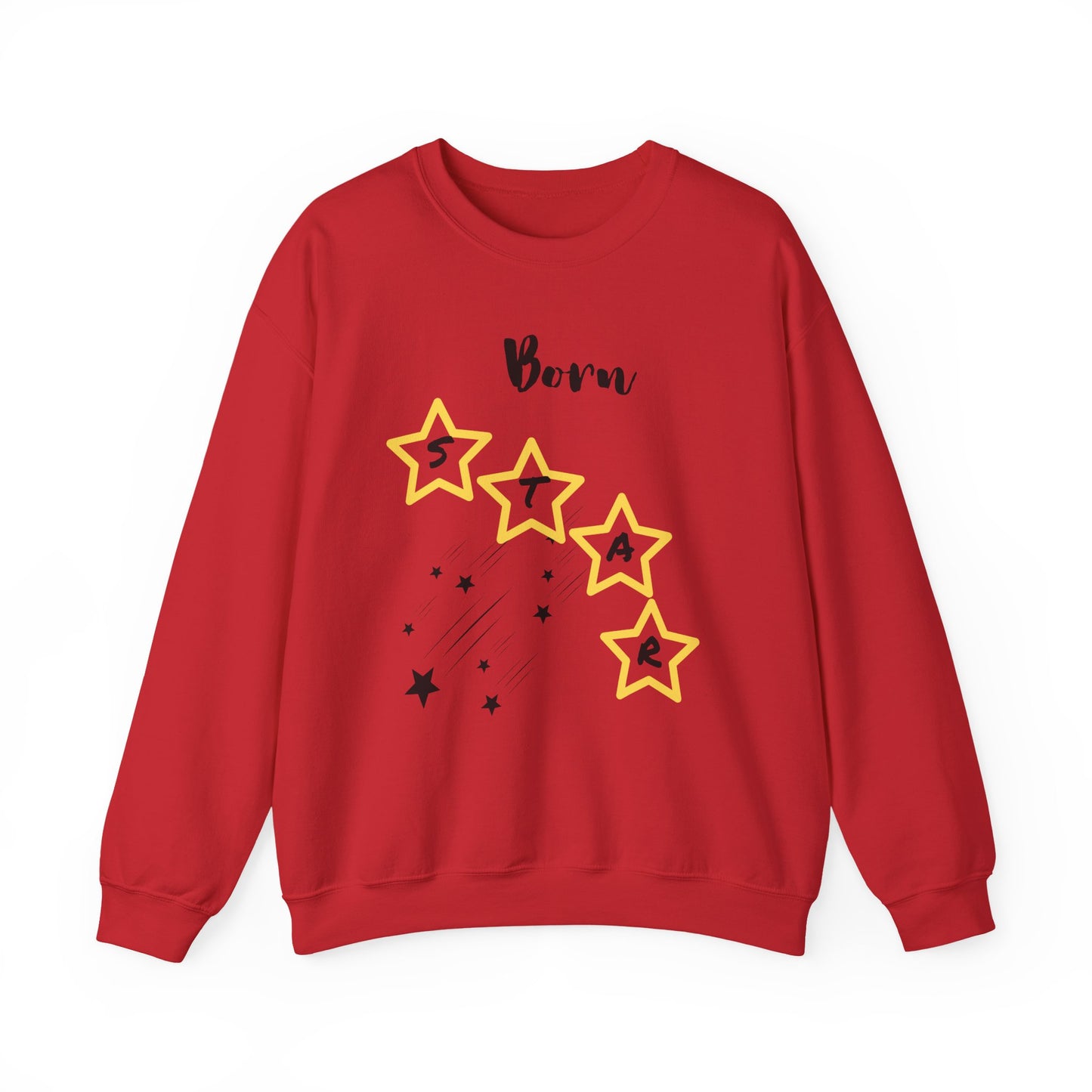 "Born Star' Unisex Heavy Blend™ Crewneck Sweatshirt - Cozy Inspiration for Every Occasion