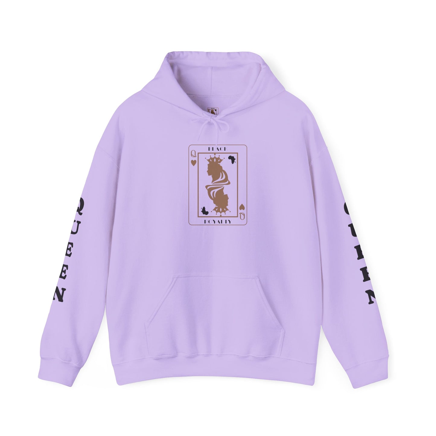 Queen of Hearts Card Hoodie — Graphic Playing Card Sweatshirt