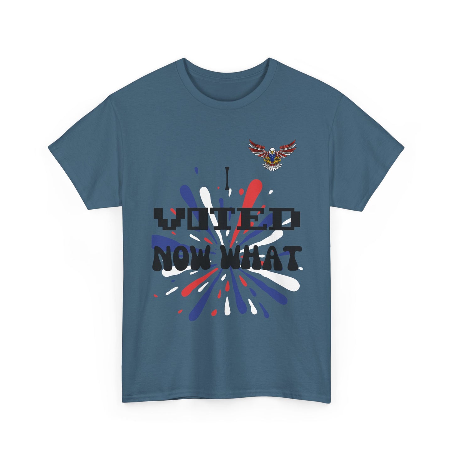 I Voted Unisex Heavy Cotton Tee - Celebrate Voting, Political Humor Shirt, Election Day Apparel, Gift for Voters, Mindful Fashion