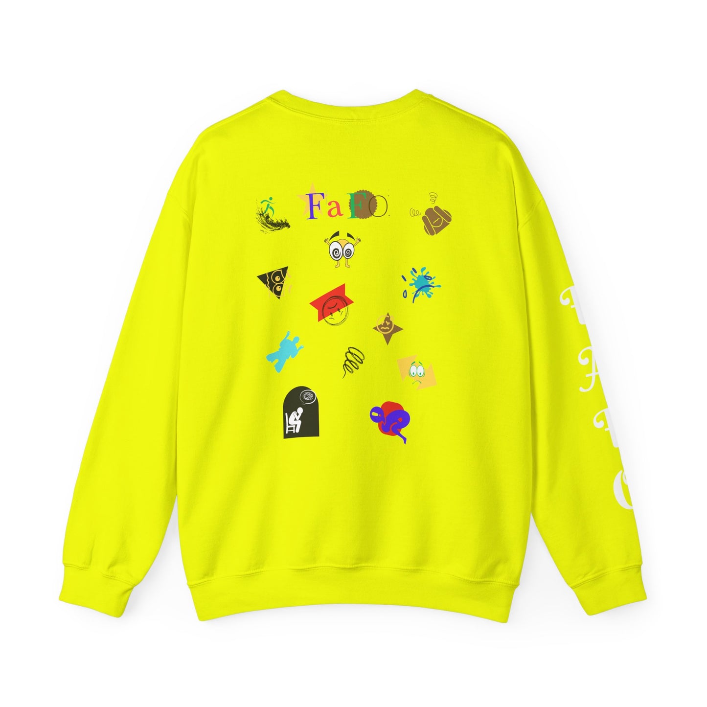 FAFO Comical and Colorful Design Unisex Crewneck Sweatshirt