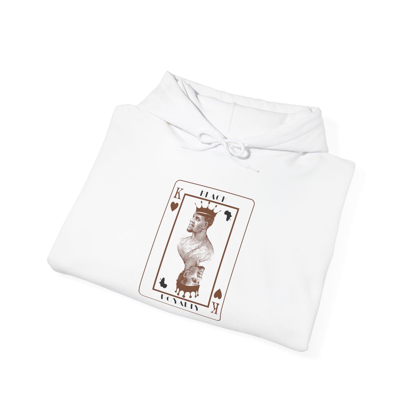 King of Hearts Hoodie — Classical Sculpture Playing Card Sweatshirt