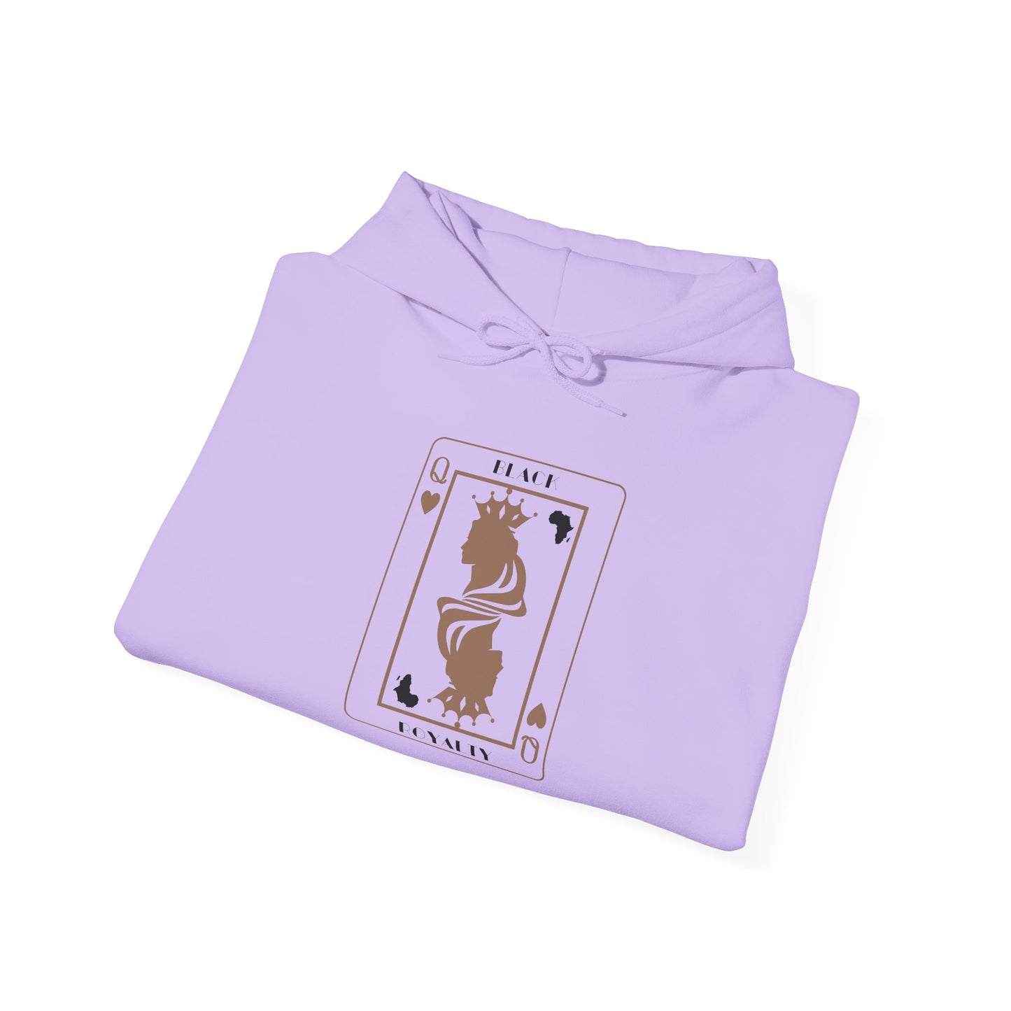 Queen of Hearts Card Hoodie — Graphic Playing Card Sweatshirt