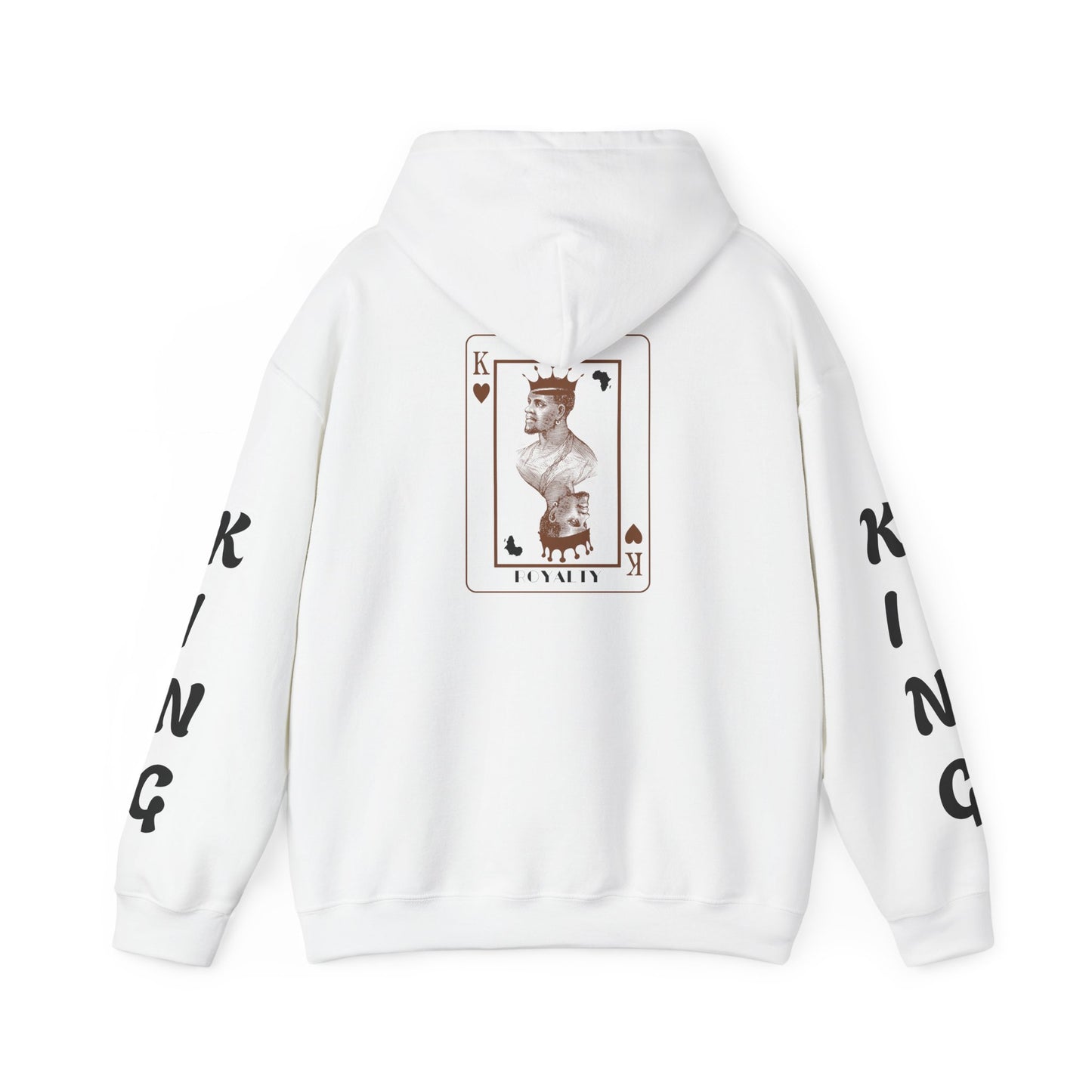 King of Hearts Hoodie — Classical Sculpture Playing Card Sweatshirt