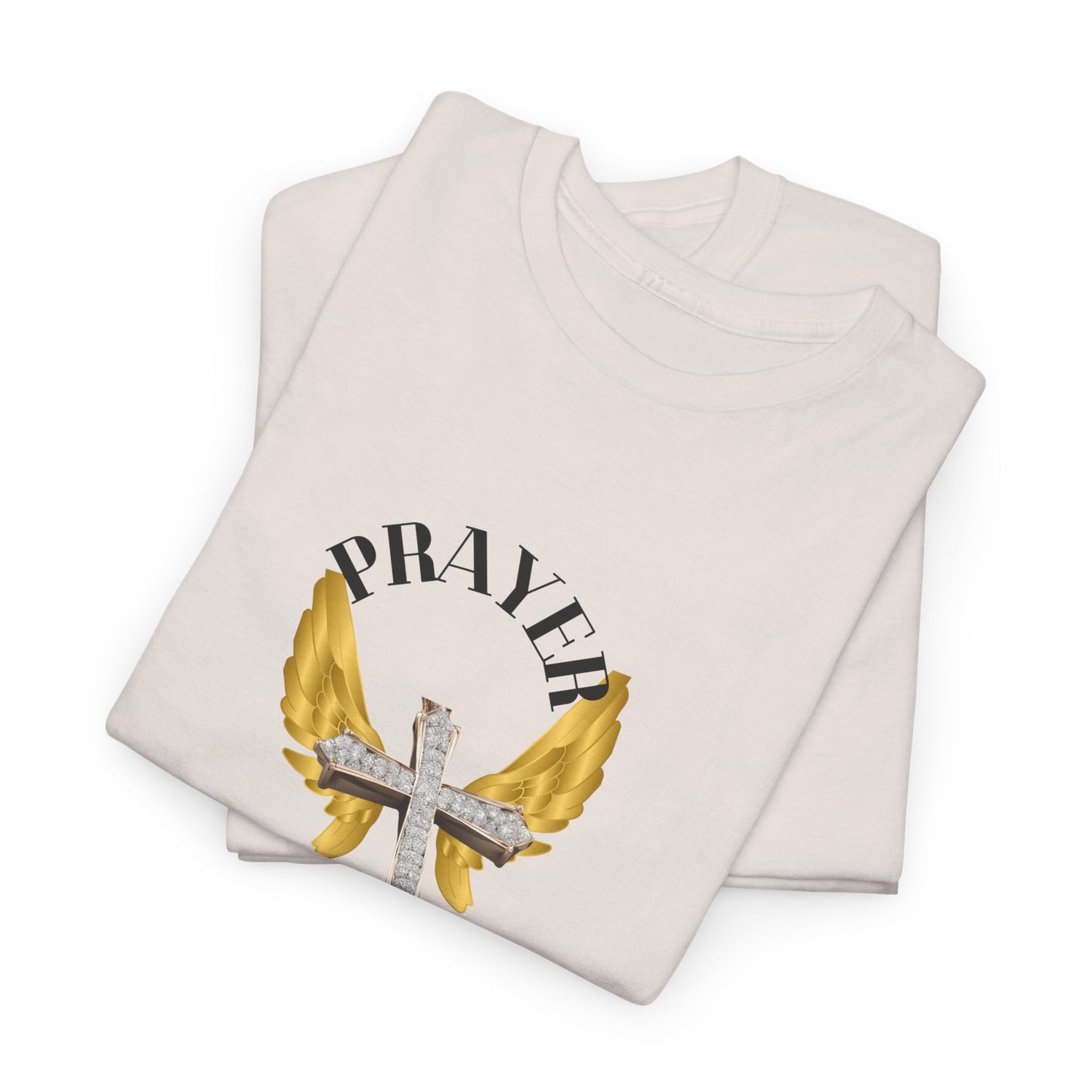 Holy: "Prayer Warrior" - Unisex Heavy Cotton Tee - Motivational T-Shirt (Adults)