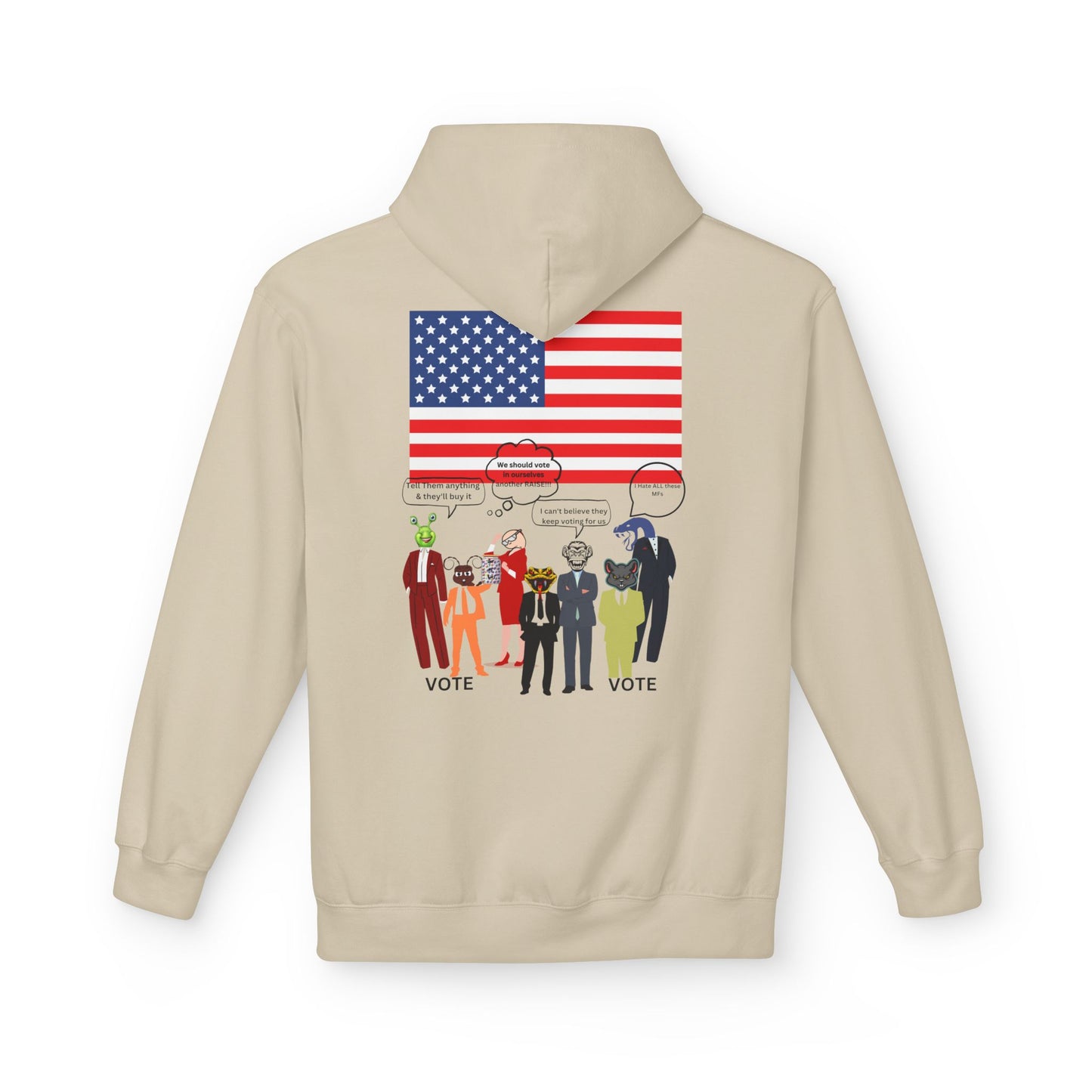 USA University 250 Yrs Hoodie — Patriotic Political Statement Graphic
