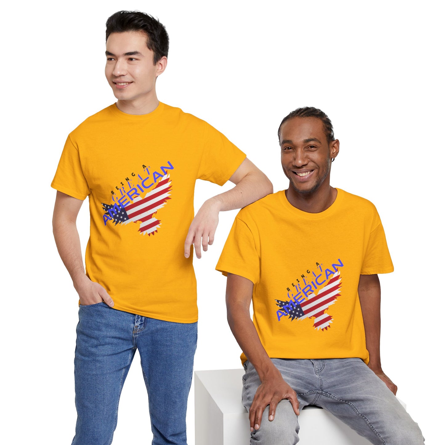 Patriotic American Flag Tee | Unisex Cotton Shirt, American Pride, Casual Summer Wear, Being a Good American Series
