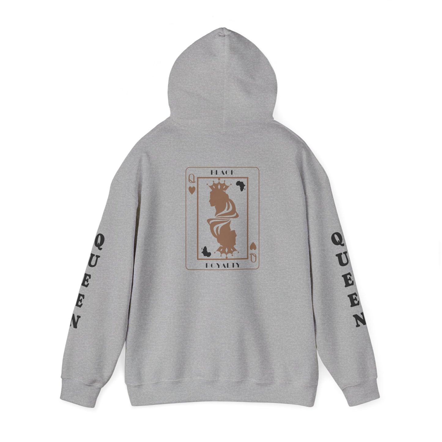 Queen of Hearts Card Hoodie — Graphic Playing Card Sweatshirt