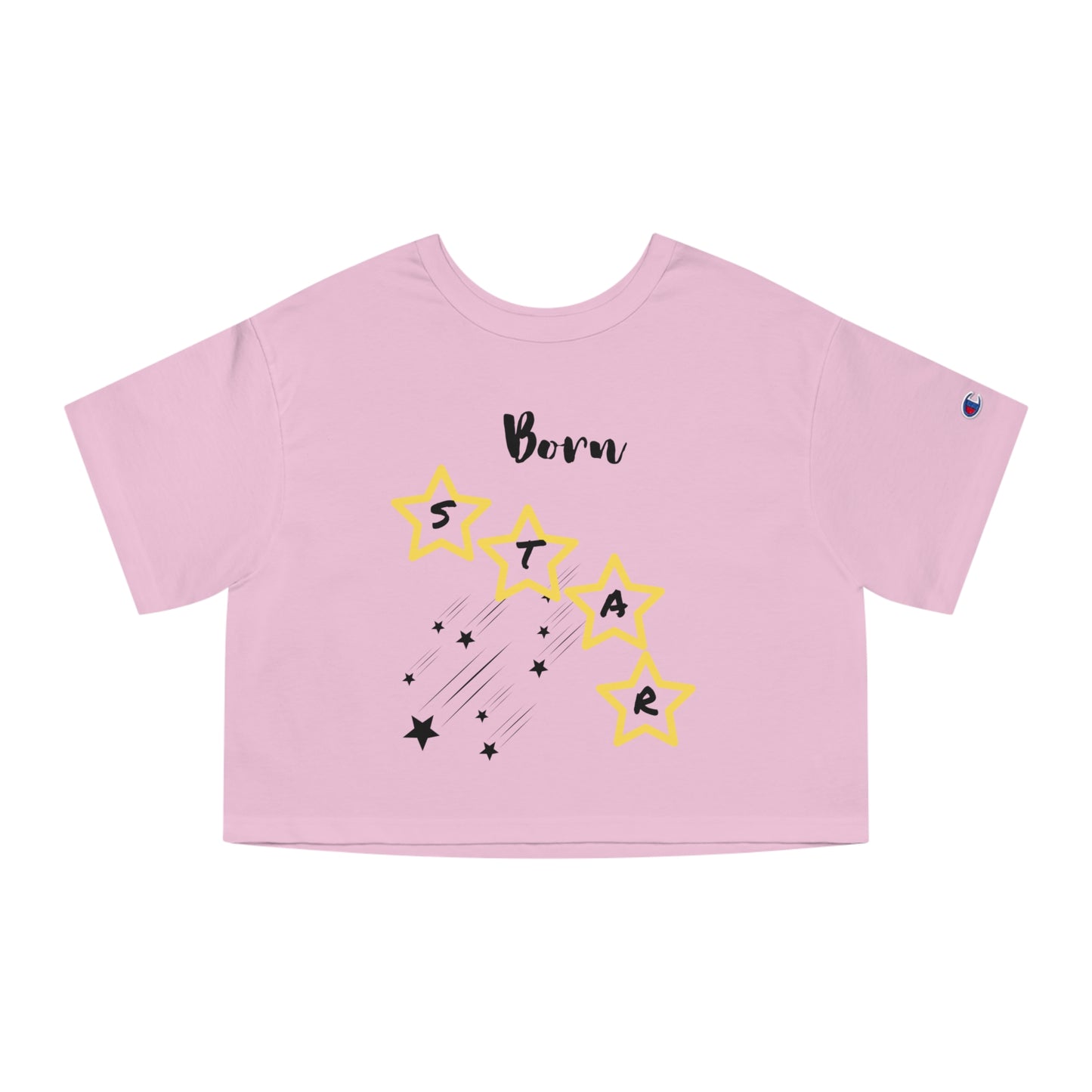 'Born Star' - Women's Cropped T-Shirt - Casual, Fun, Stylish Tee