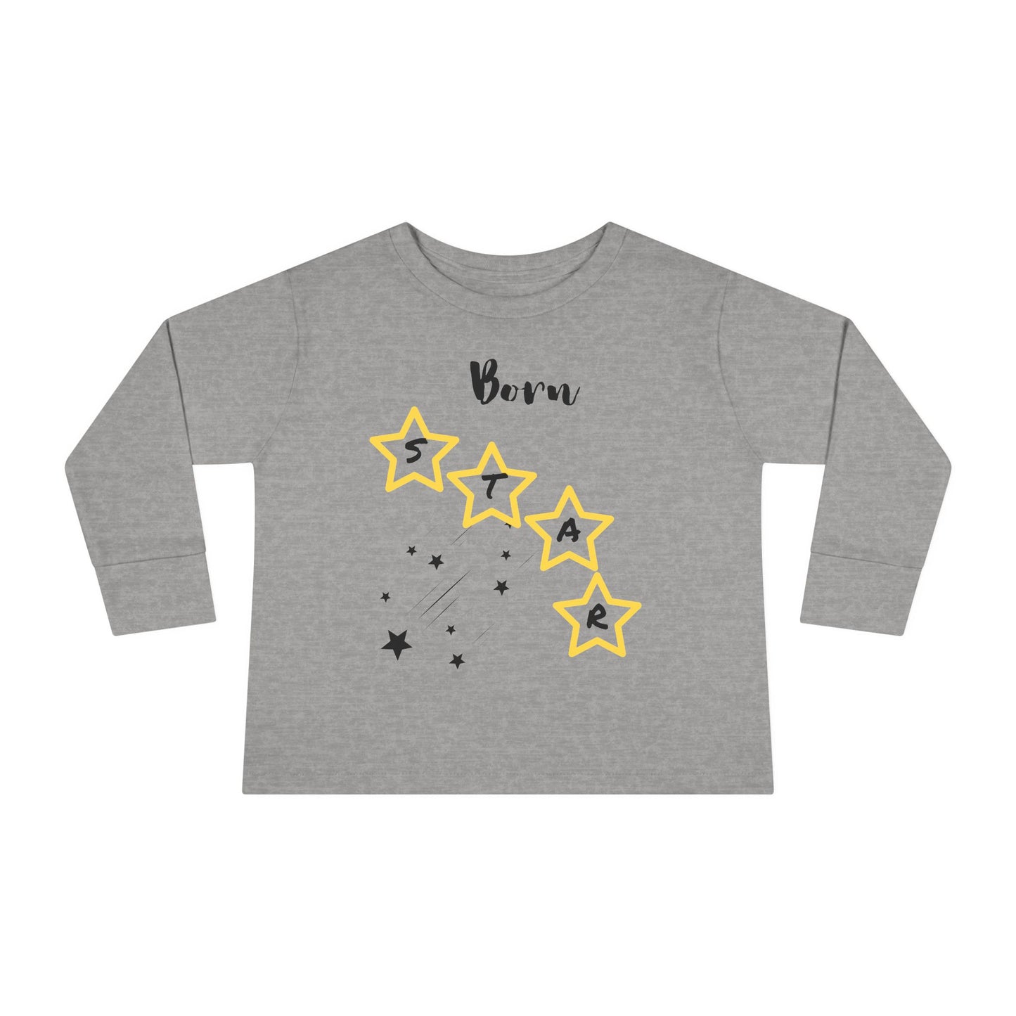 Toddler Long Sleeve Tee - Born Star Graphic Shirt