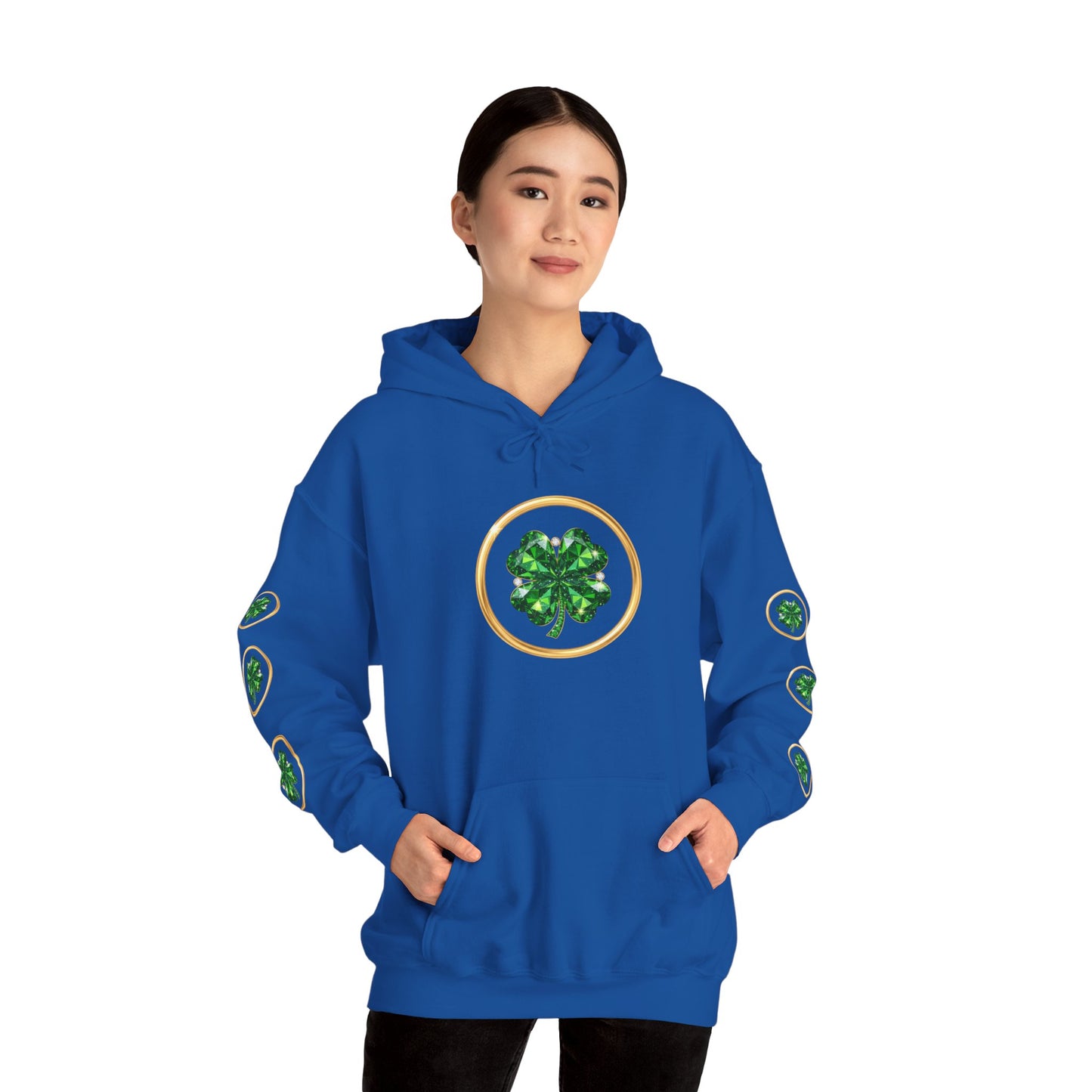 St. Patrick’s Day Lucky Pot Hoodie — Gold Pot of Money Shamrock Sweatshirt