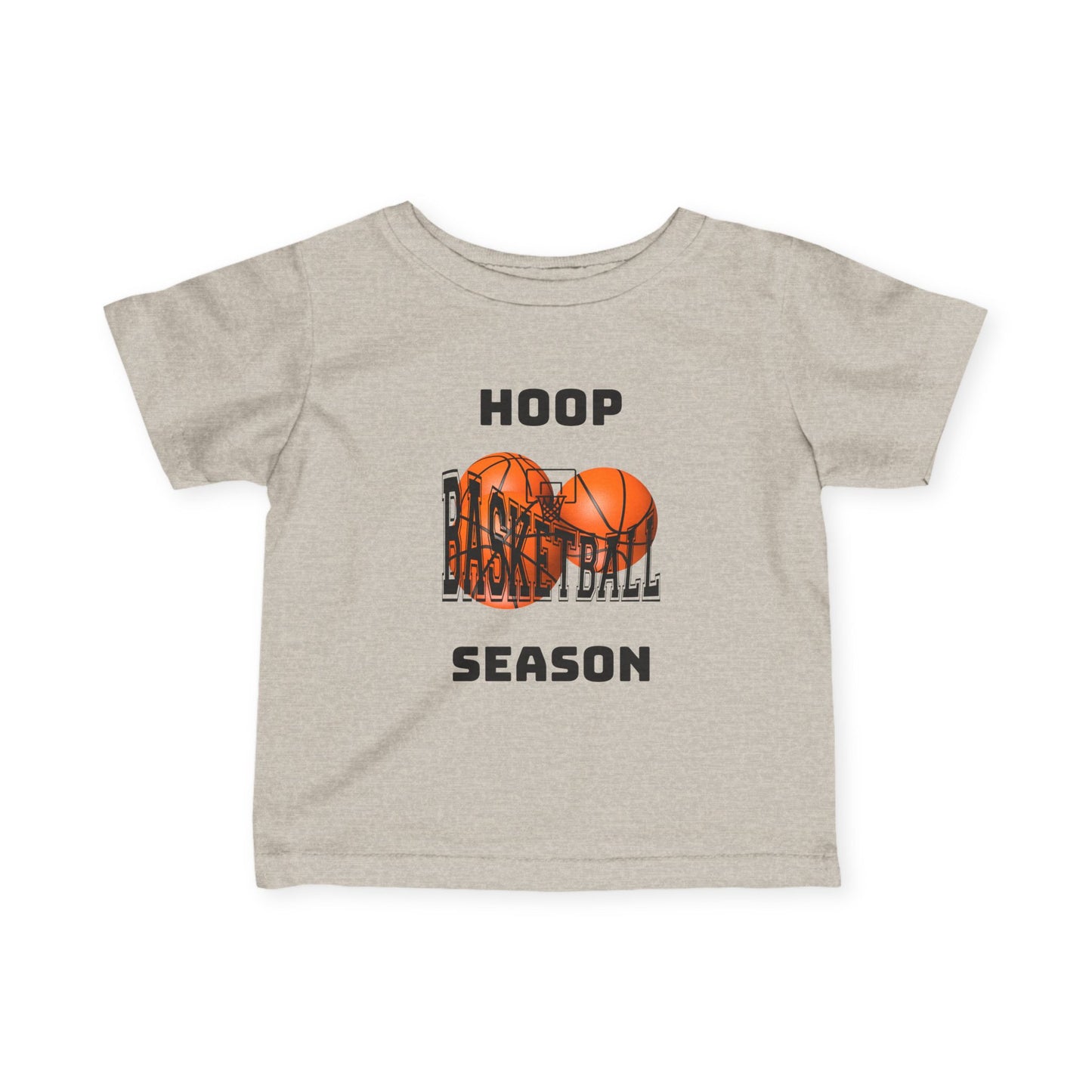 "Hoop Season" Baby Jersey Shirt -- Infant Basketball Tee