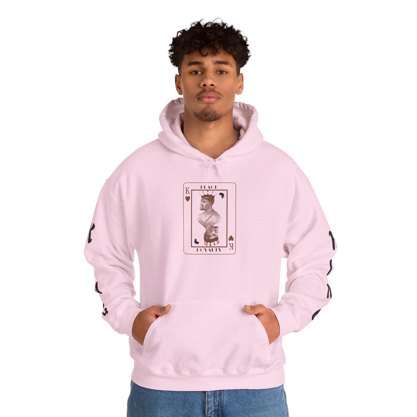 King of Hearts Hoodie — Classical Sculpture Playing Card Sweatshirt