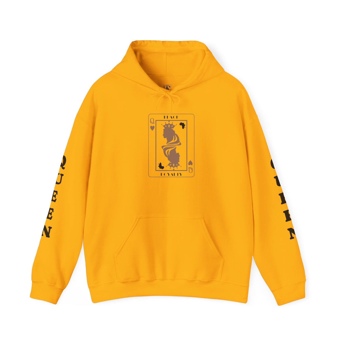 Queen of Hearts Card Hoodie — Graphic Playing Card Sweatshirt