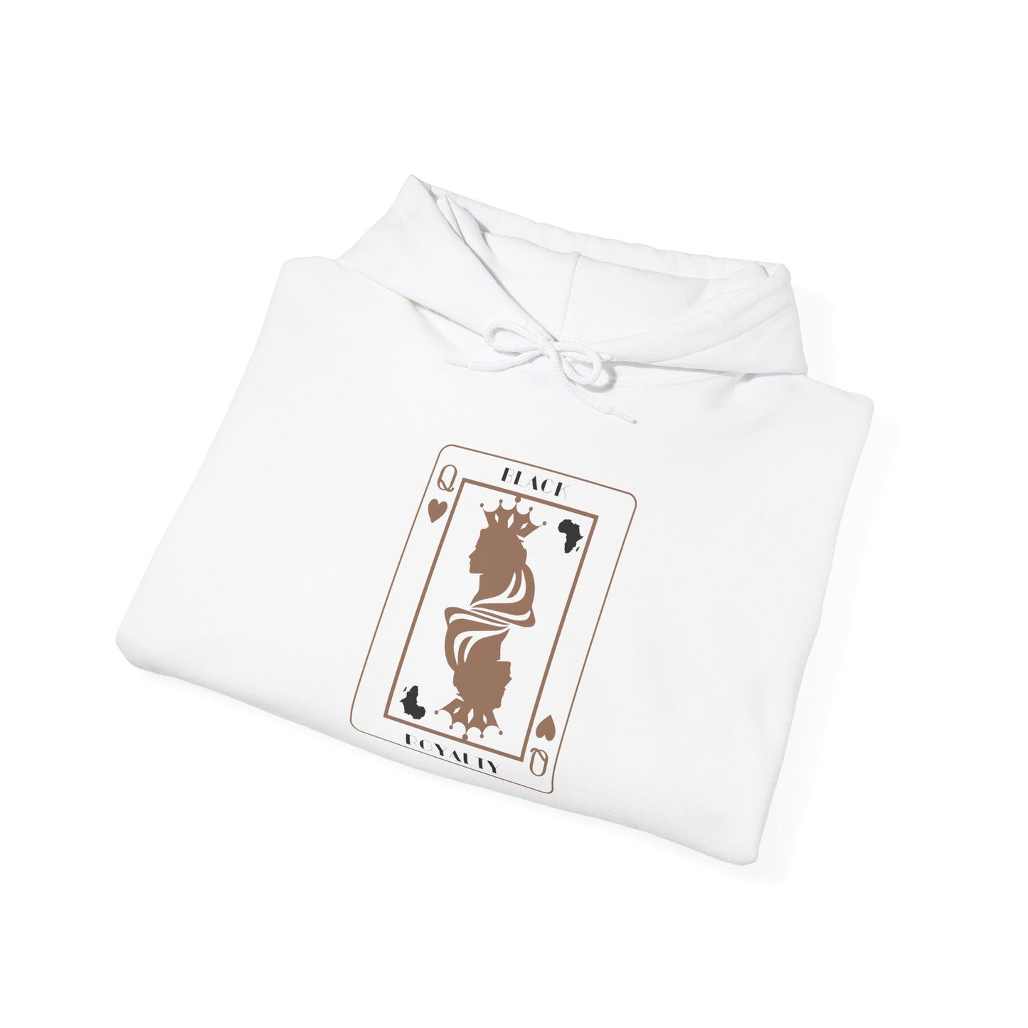 Queen of Hearts Card Hoodie — Graphic Playing Card Sweatshirt
